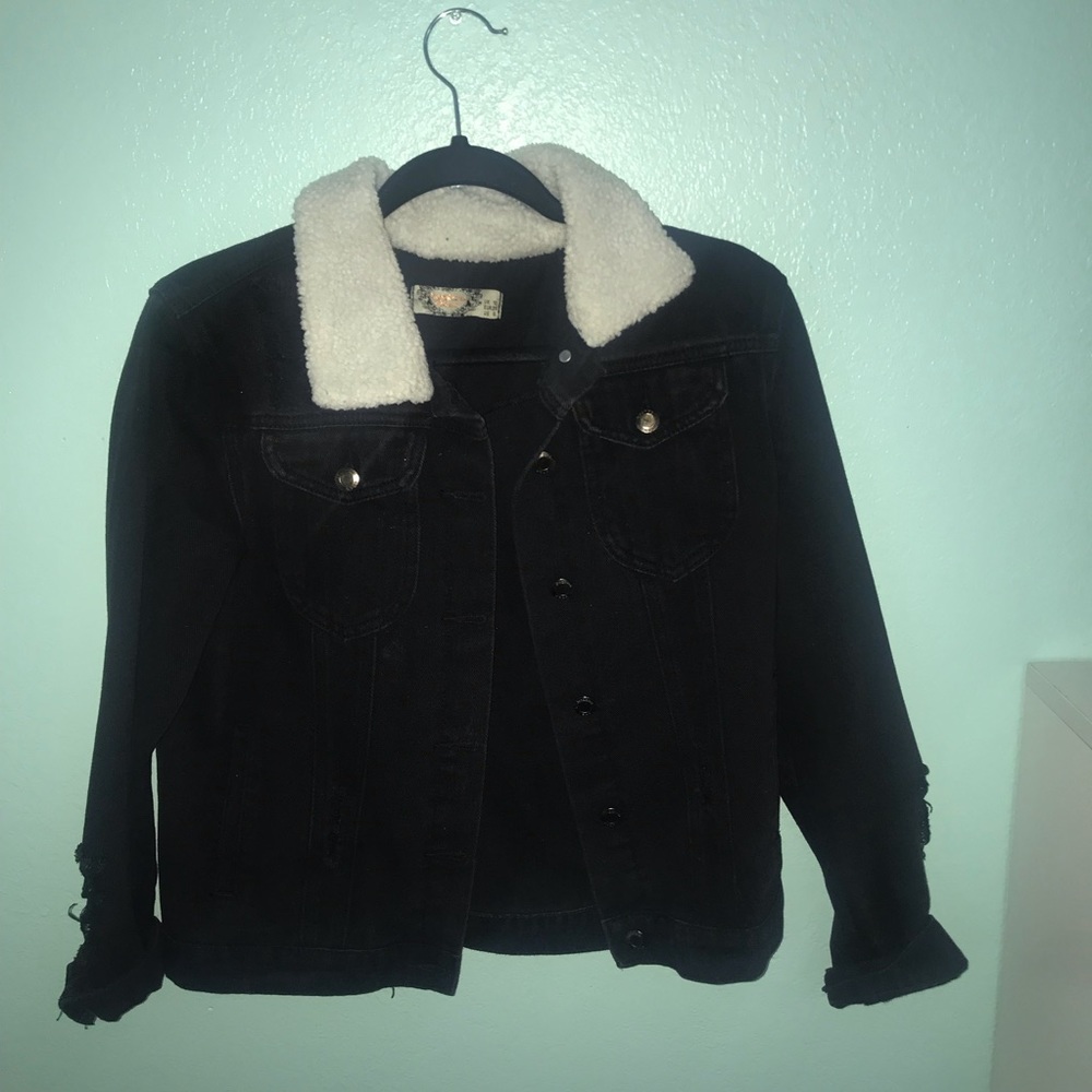 Black jean jacket